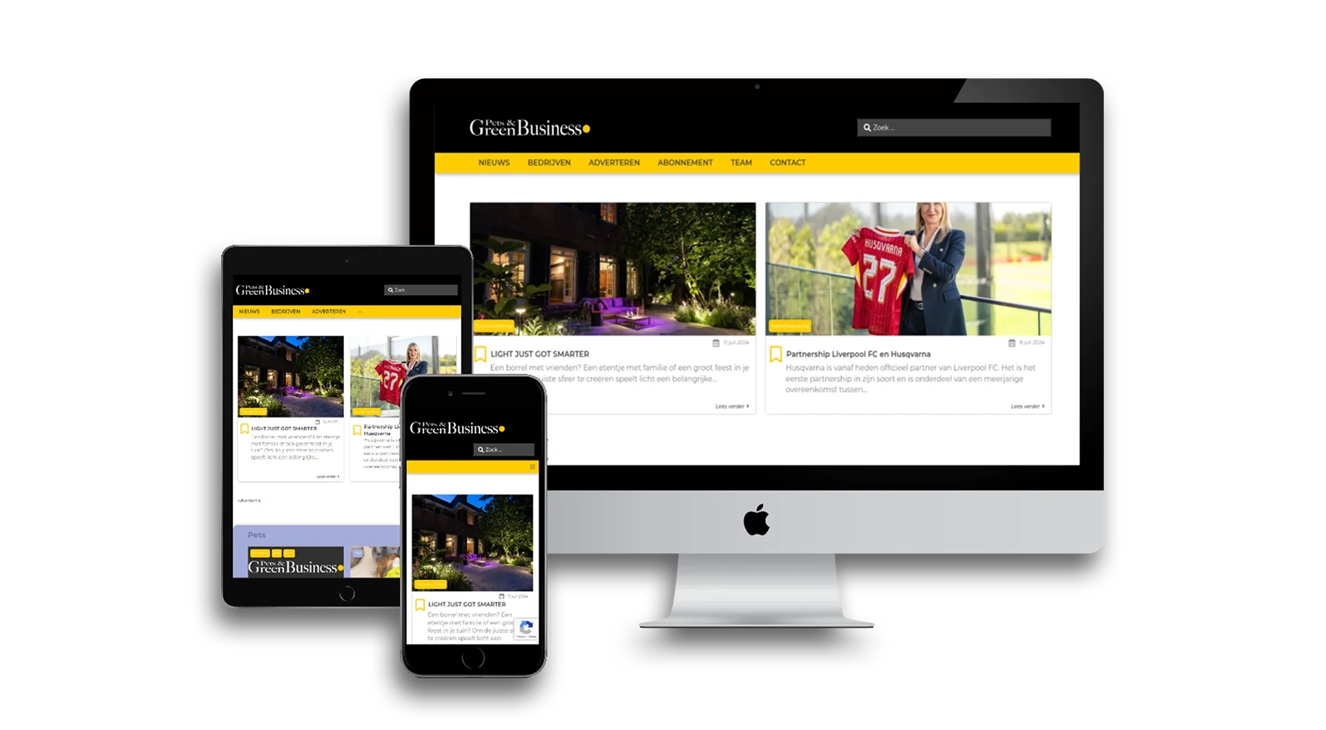 Pets & Business website